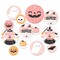 Big Dot of Happiness Pastel Halloween - Pink Pumpkin Party Giant Circle Confetti - Party Decorations - Large Confetti 27 Count
